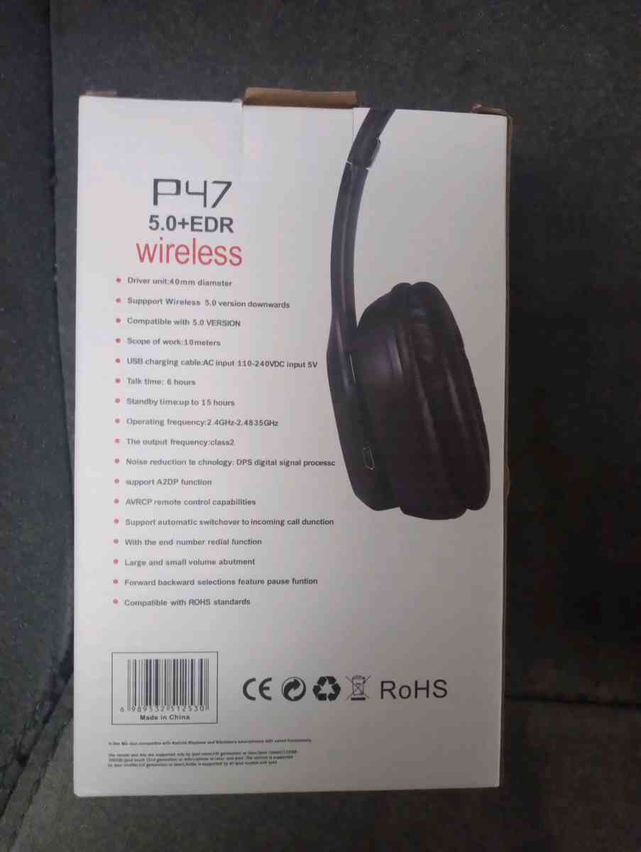 p47  wireless headphones