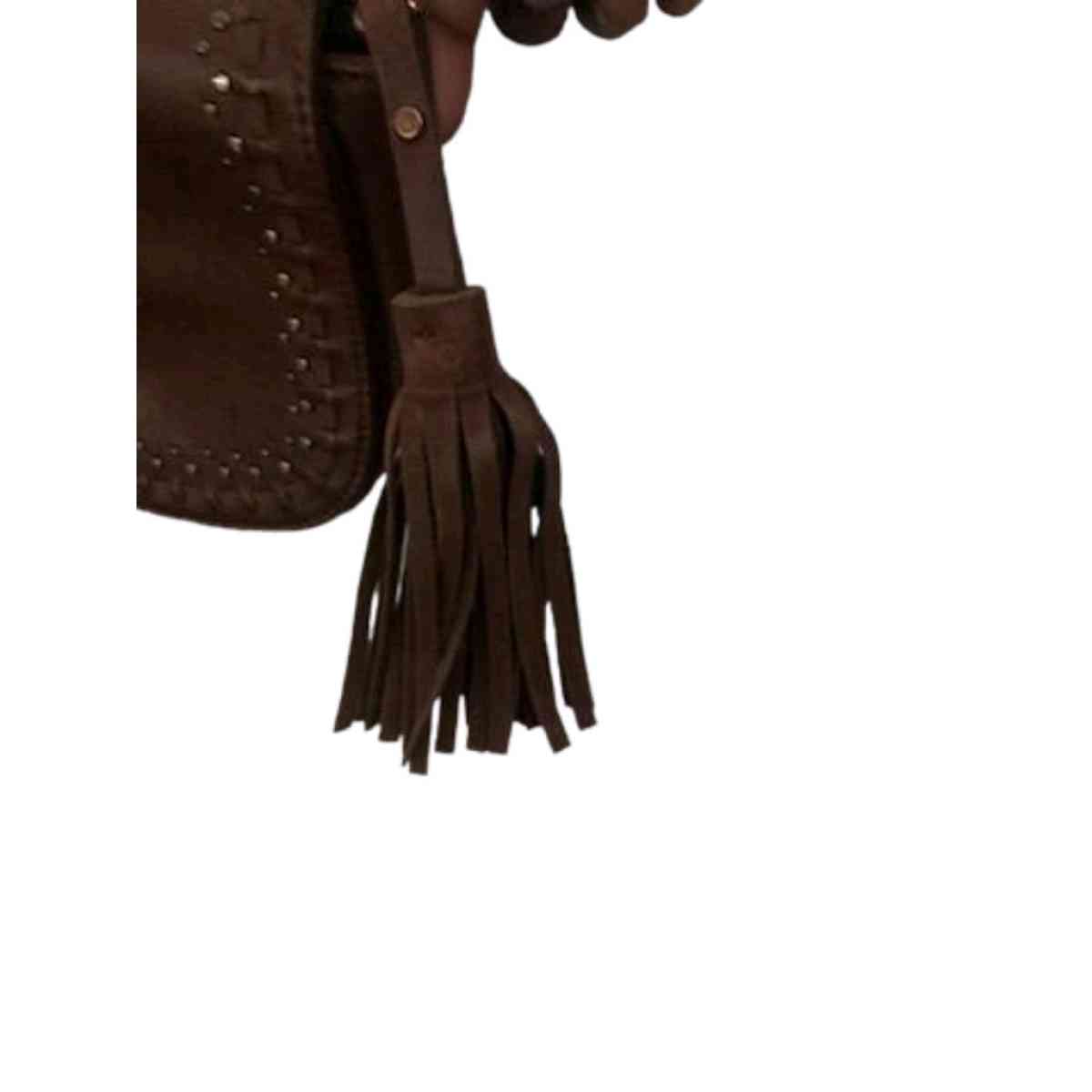 Generic Unbranded Brown Faux Leather Crossbody Purse