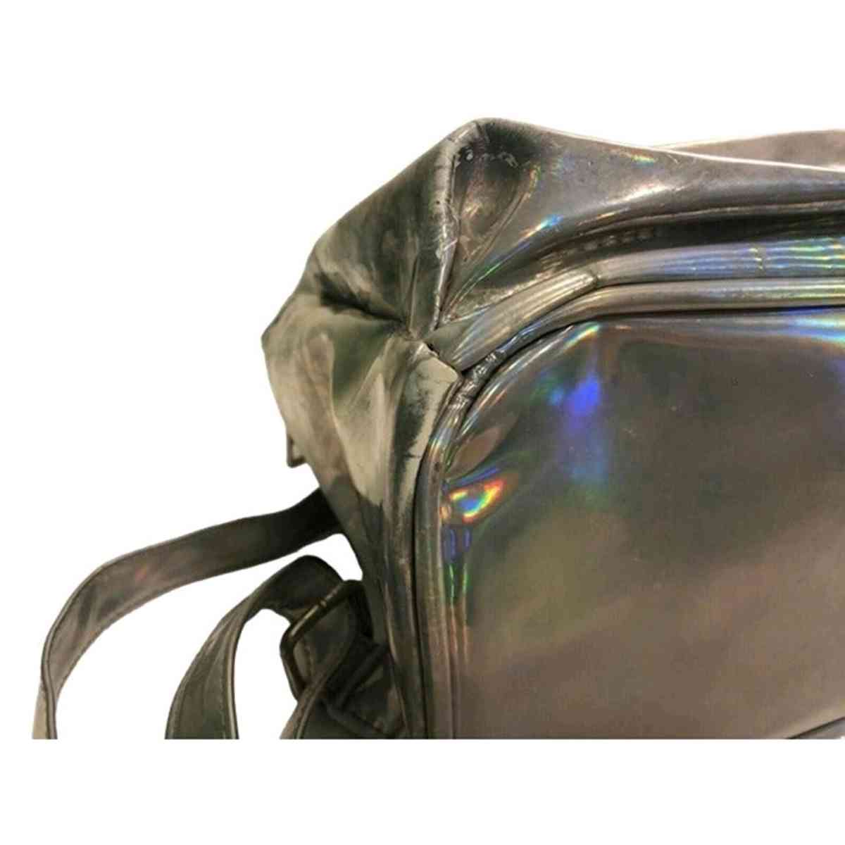 Transparent Iridescent Holographic Travel Metallic PVC Bag