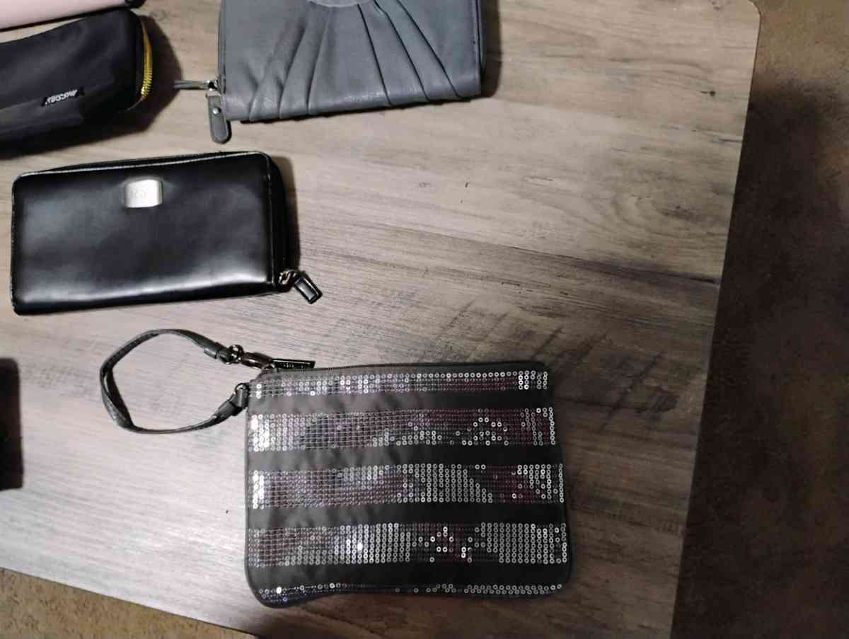 makeup bag and wallets