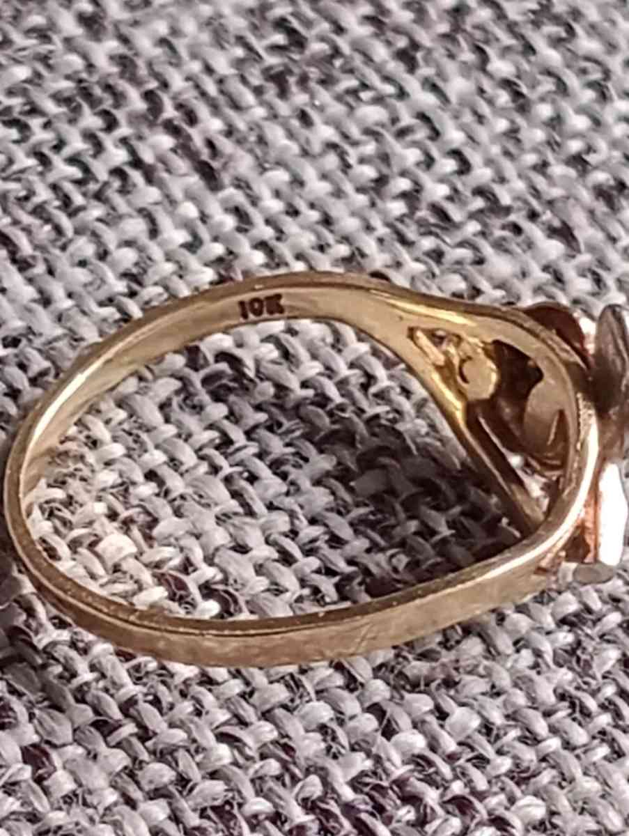 10k Rose Gold ring size 6 for women