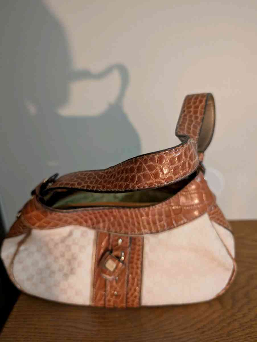 Elegant Brown and Cream Womens Bag