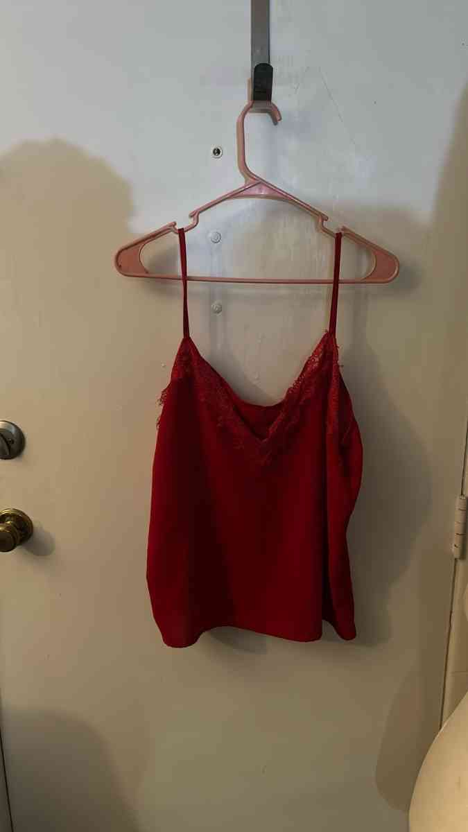 SHEIN Red Camisole Top Size L