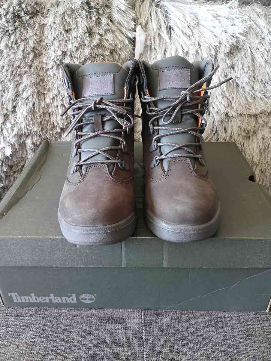 Timberland Gray Nubuck Lace Up Waterproof Ankle Boots  Size