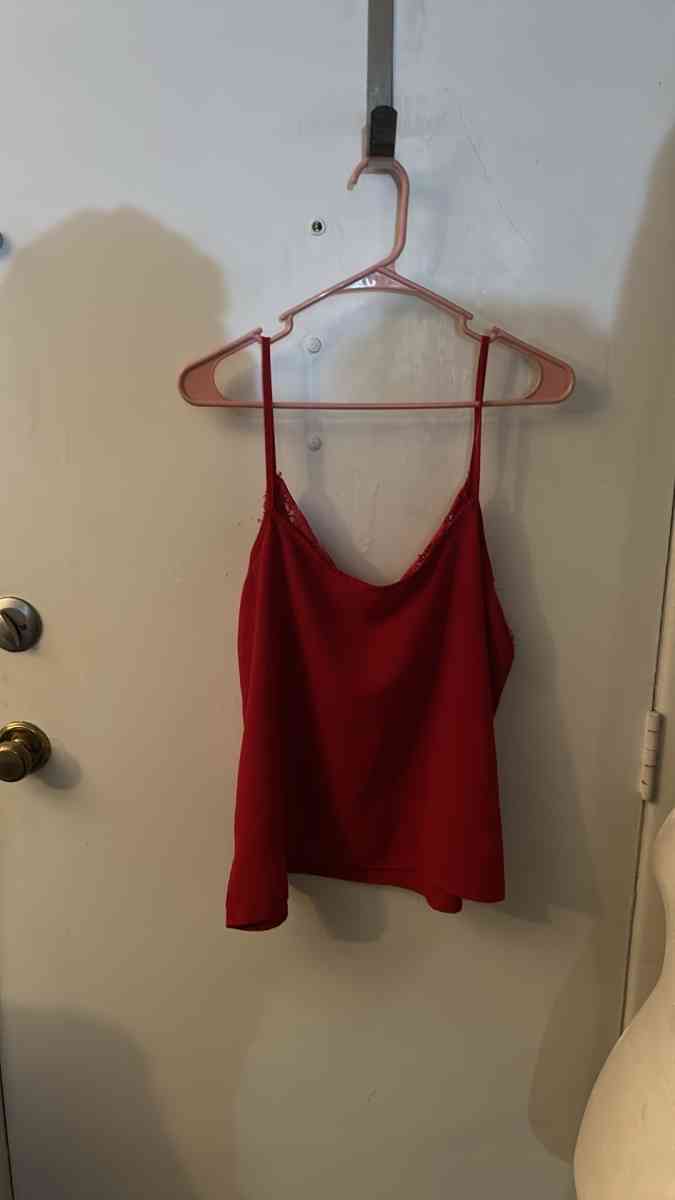 SHEIN Red Camisole Top Size L
