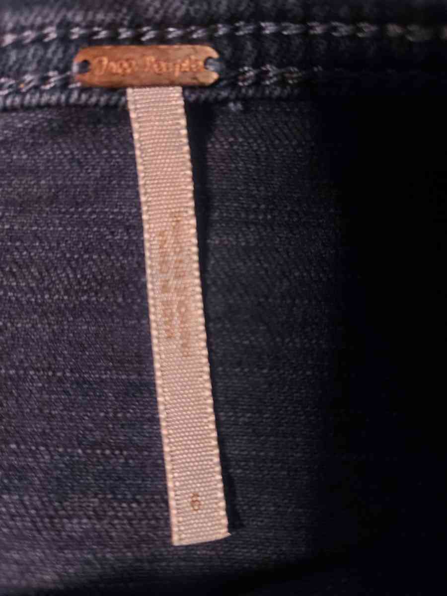 Free People Button Down Denim Skirt Size 6