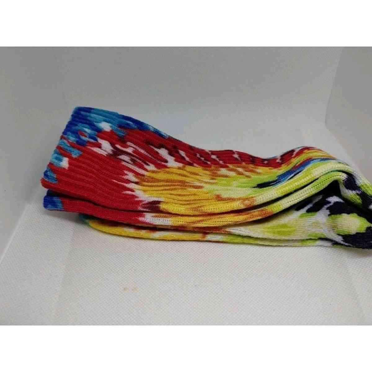 Tie Dye High Quarter Socks Unisex 1 Pair Unisex