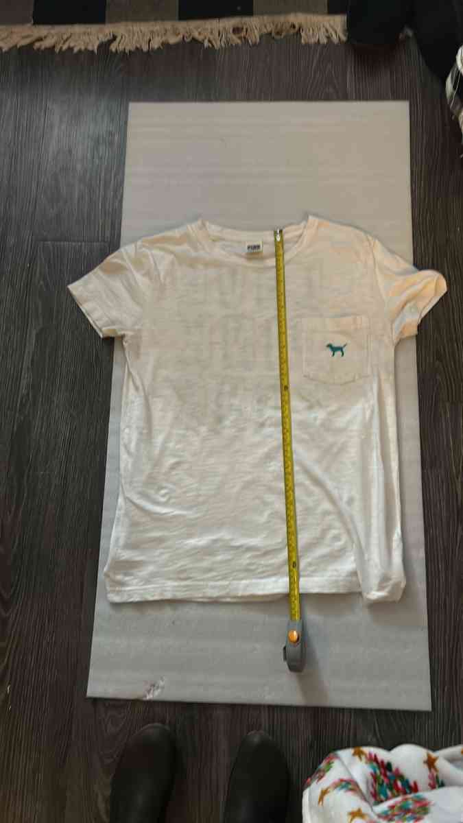 PINK Victoria Secret Short Sleeve Campus TShirt Size Small W