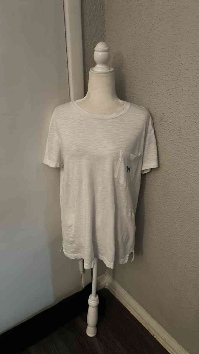 PINK Victoria Secret Short Sleeve Campus TShirt Size Small W