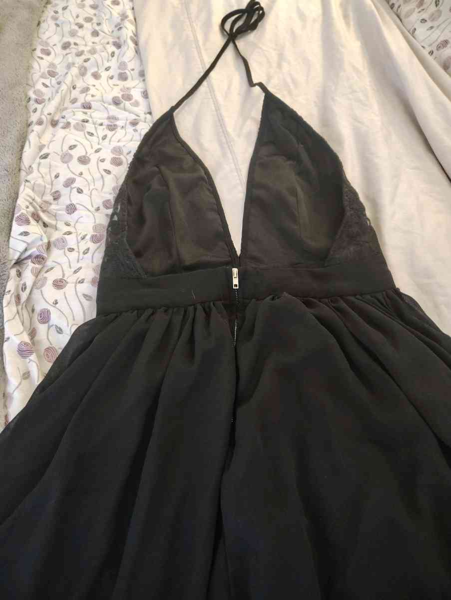Charlotte Russe size small sexy long black evening dress