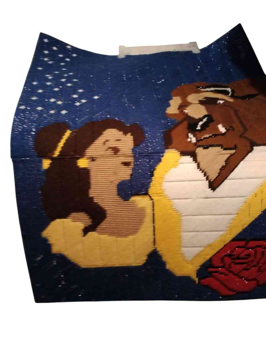 extra large beauty and the beast wall deco