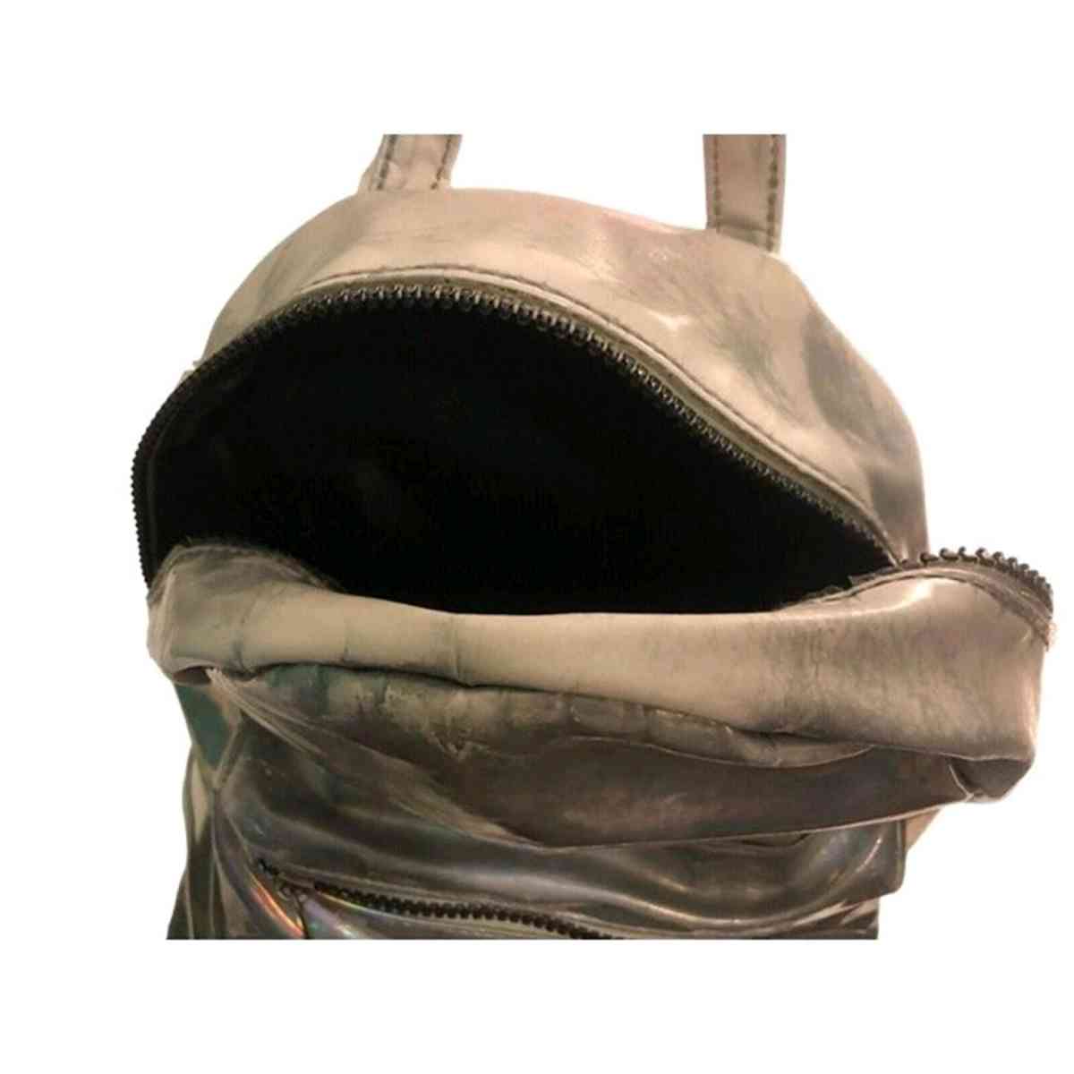 Transparent Iridescent Holographic Travel Metallic PVC Bag