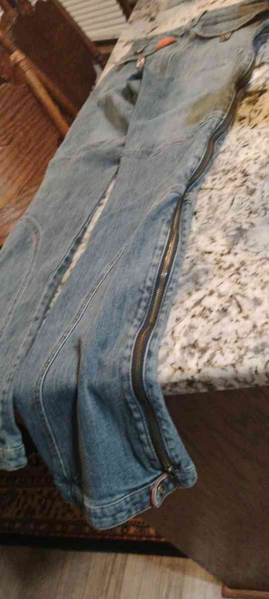 Harley Davidson blue jeans