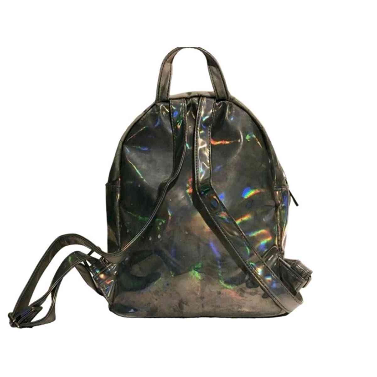 Transparent Iridescent Holographic Travel Metallic PVC Bag