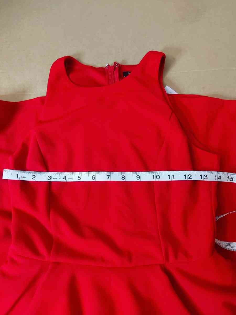 NWT Fashion Nova Red Shiloh Peplum Party Dress Size Small Pr