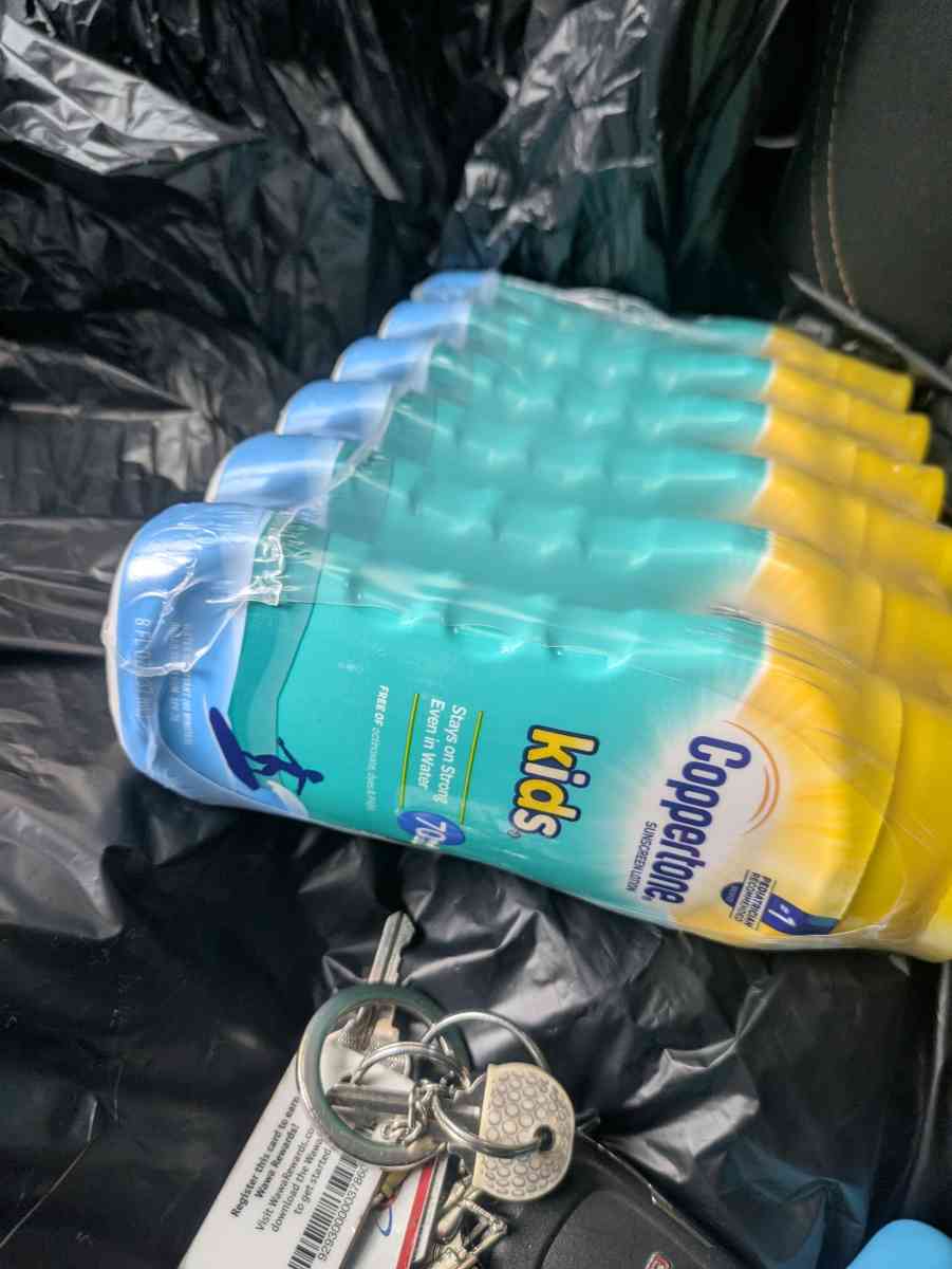 6 pack coppertone kids 70 sunscreen sealed rapped in plastic