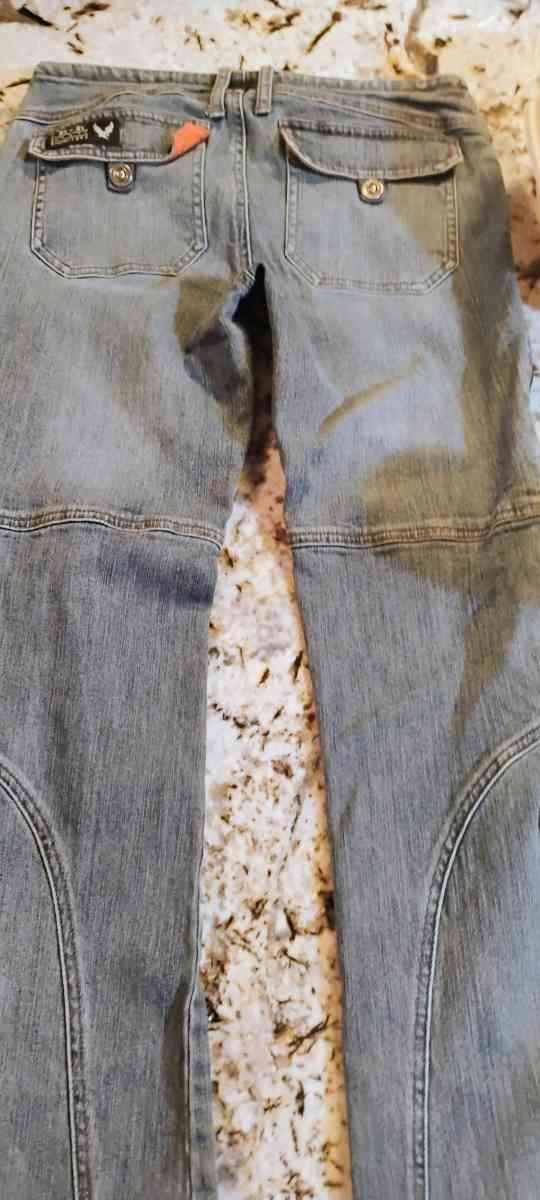 Harley Davidson blue jeans