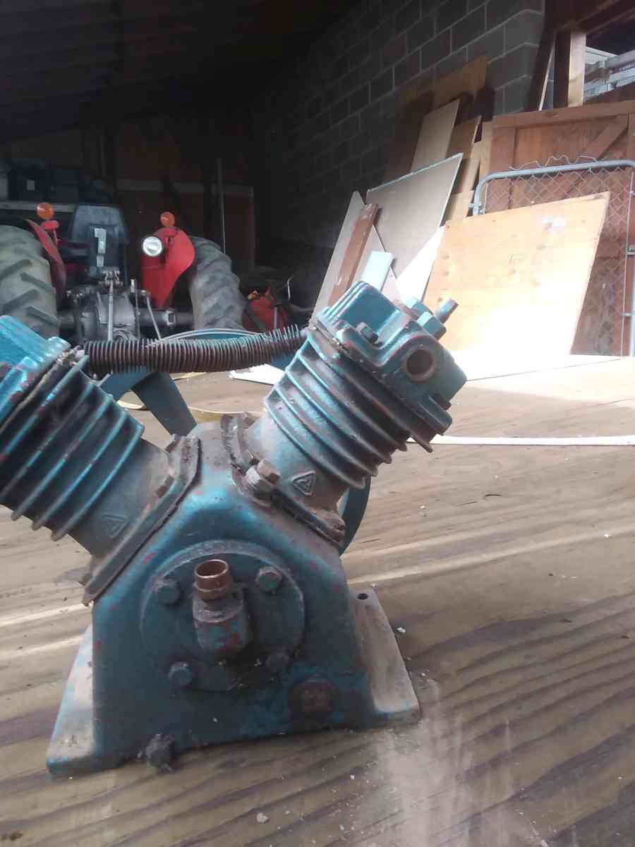 single and double pump air pump oil cooled