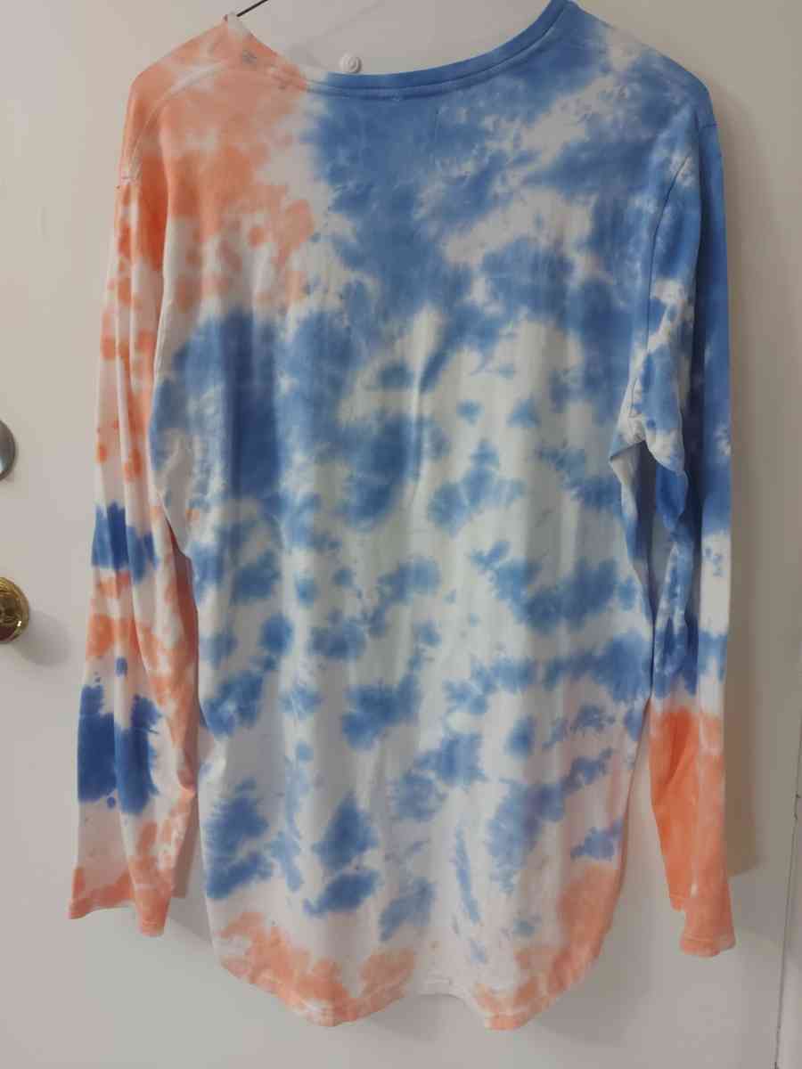 PacSun Scallop Fit Tie Dye Hoodie Size L Beach Casual Surfin