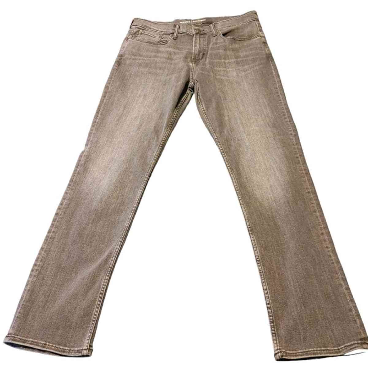 Mens Old Navy Slim Fit Straight Leg Classic Denim Dark Gray