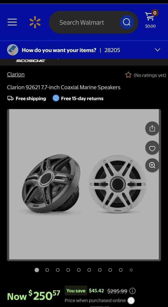 Clarion 19 watt boat speakers BRAND NEW