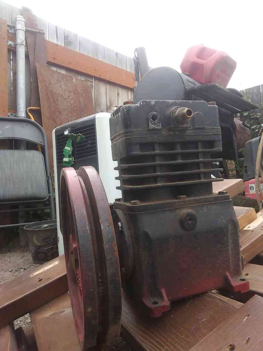 single and double pump air pump oil cooled