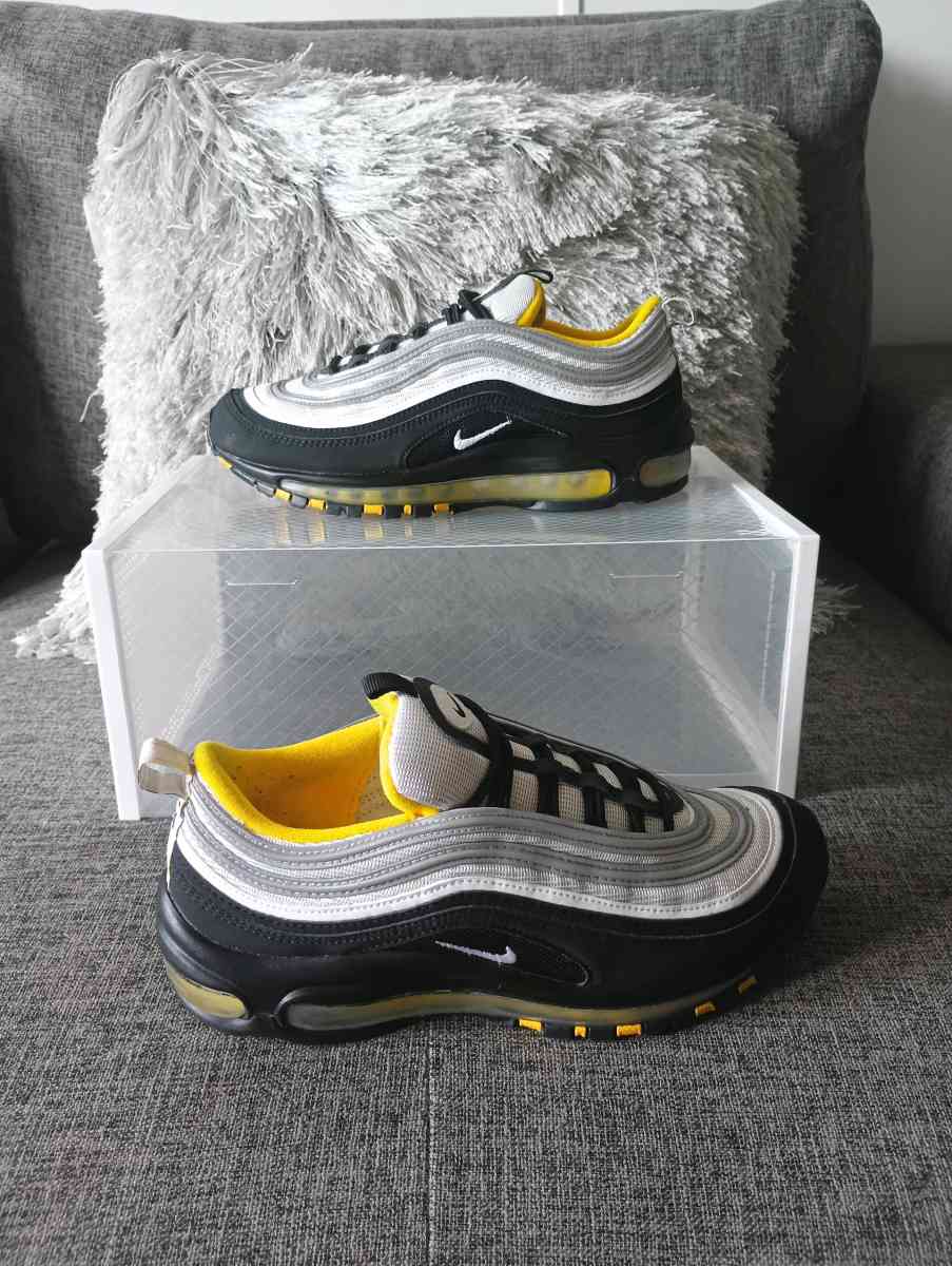 NIKE AIR MAX 97 BLACK WHITE AMARILLO YELLOW SEAN WOTHERSPOON