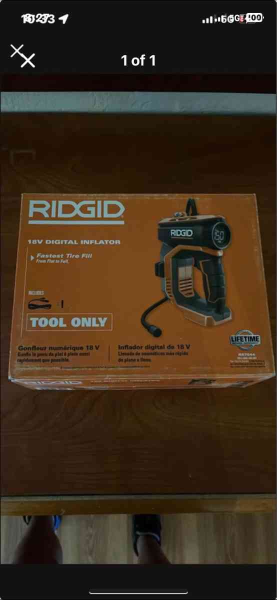 Ridgid 18v digital inflator