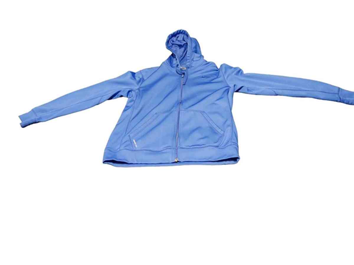 Nike Mens Amway Therma FIT Fleece Hoodie Sz M Blue Full Zip