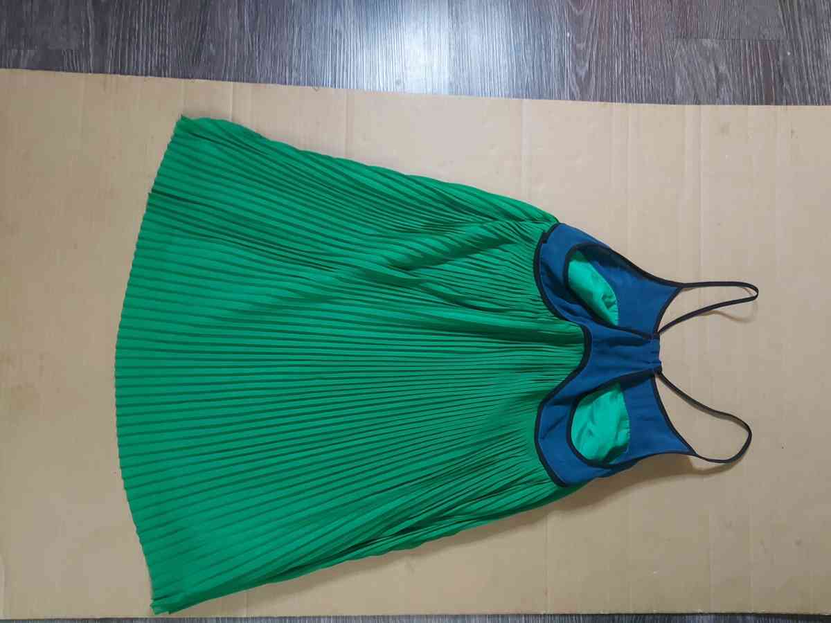 Urban Outfitters Cooperative Pleated GreenBlue Color Block T