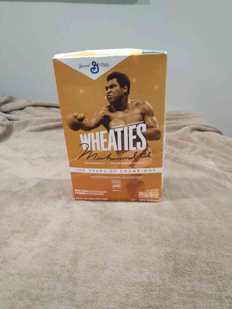 Muhammad Ail On WHEATIES Cereal Box