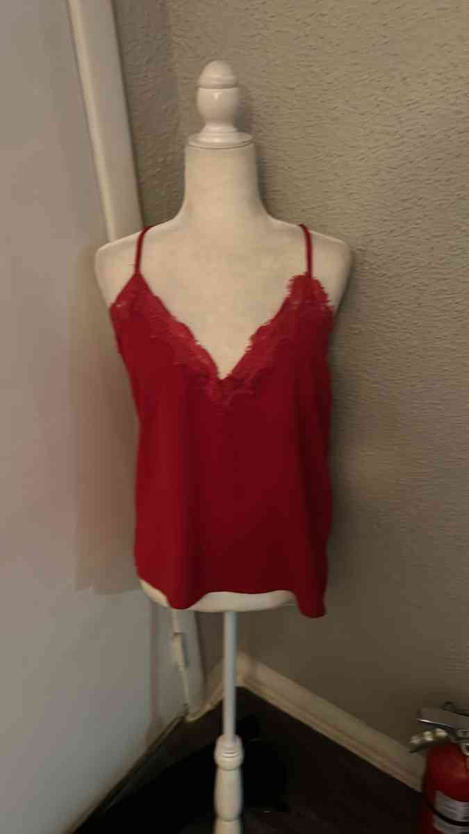 SHEIN Red Camisole Top Size L