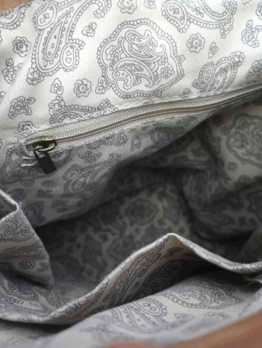 Cognac vintage vegan leather backpack