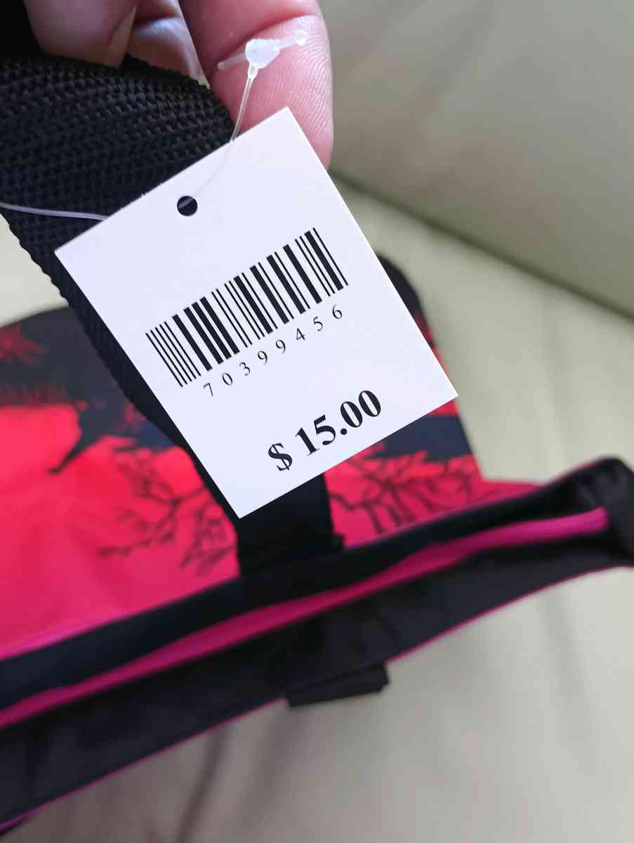 Pink and Black Savanna Scene Tote Bag