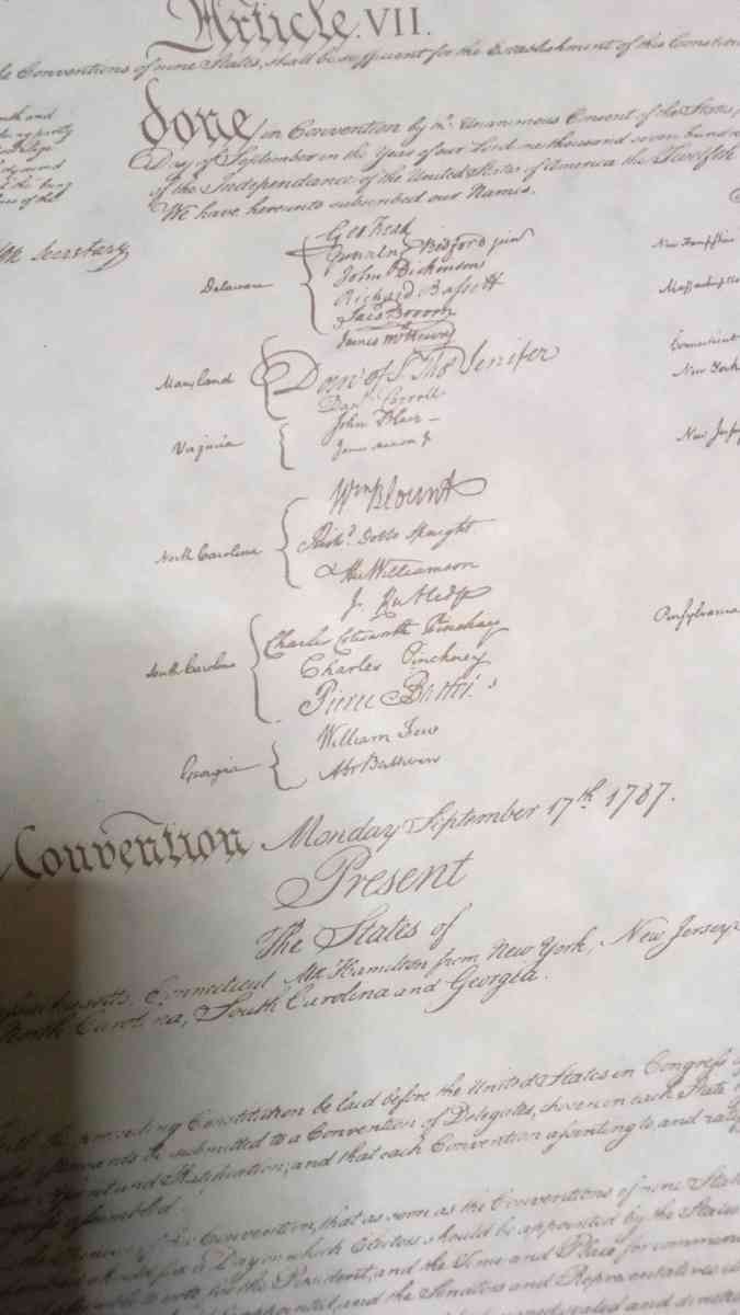 bill of rights and Gettysburg cemetery dedication