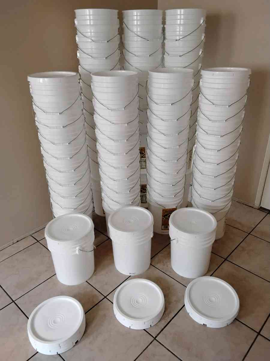 5 Galon White Buckets
