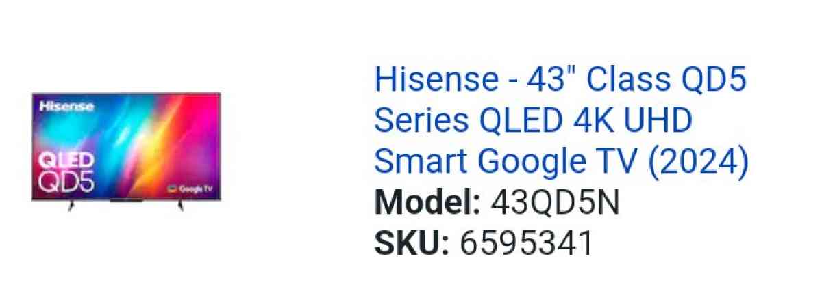 4K Smart TV big screen