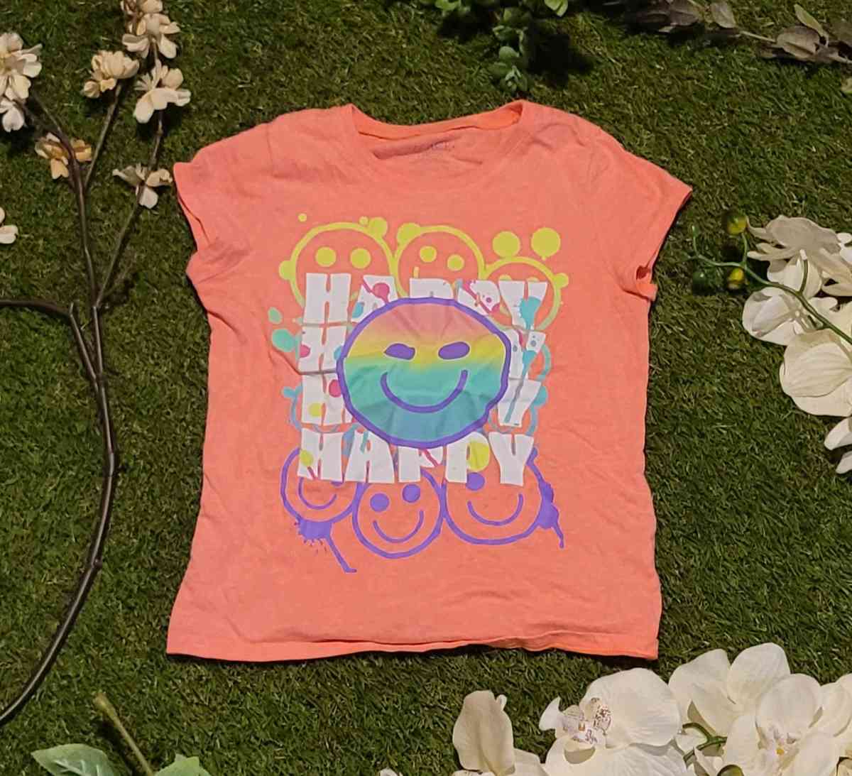 Girls Neon Graphic Tee