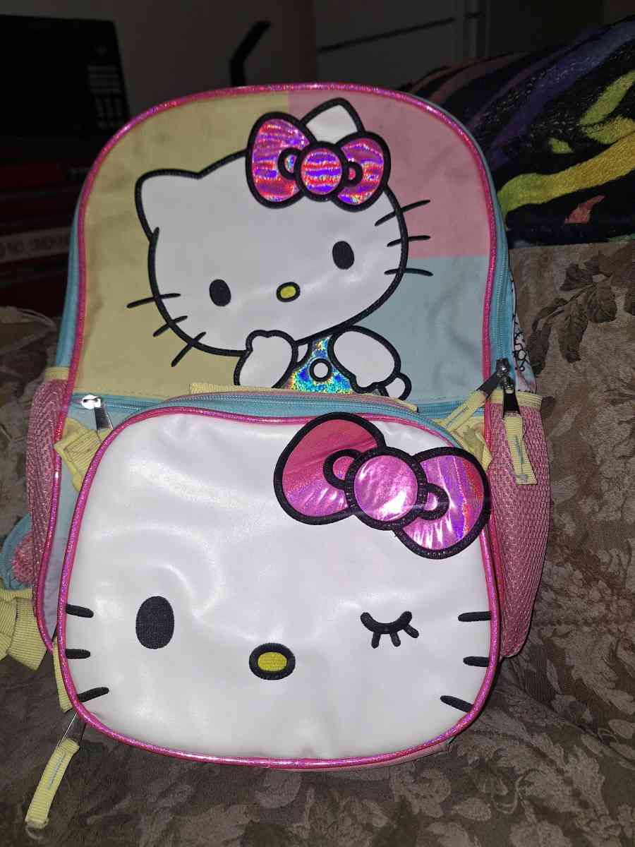 Hello Kitty Backpack and Lunch Bag