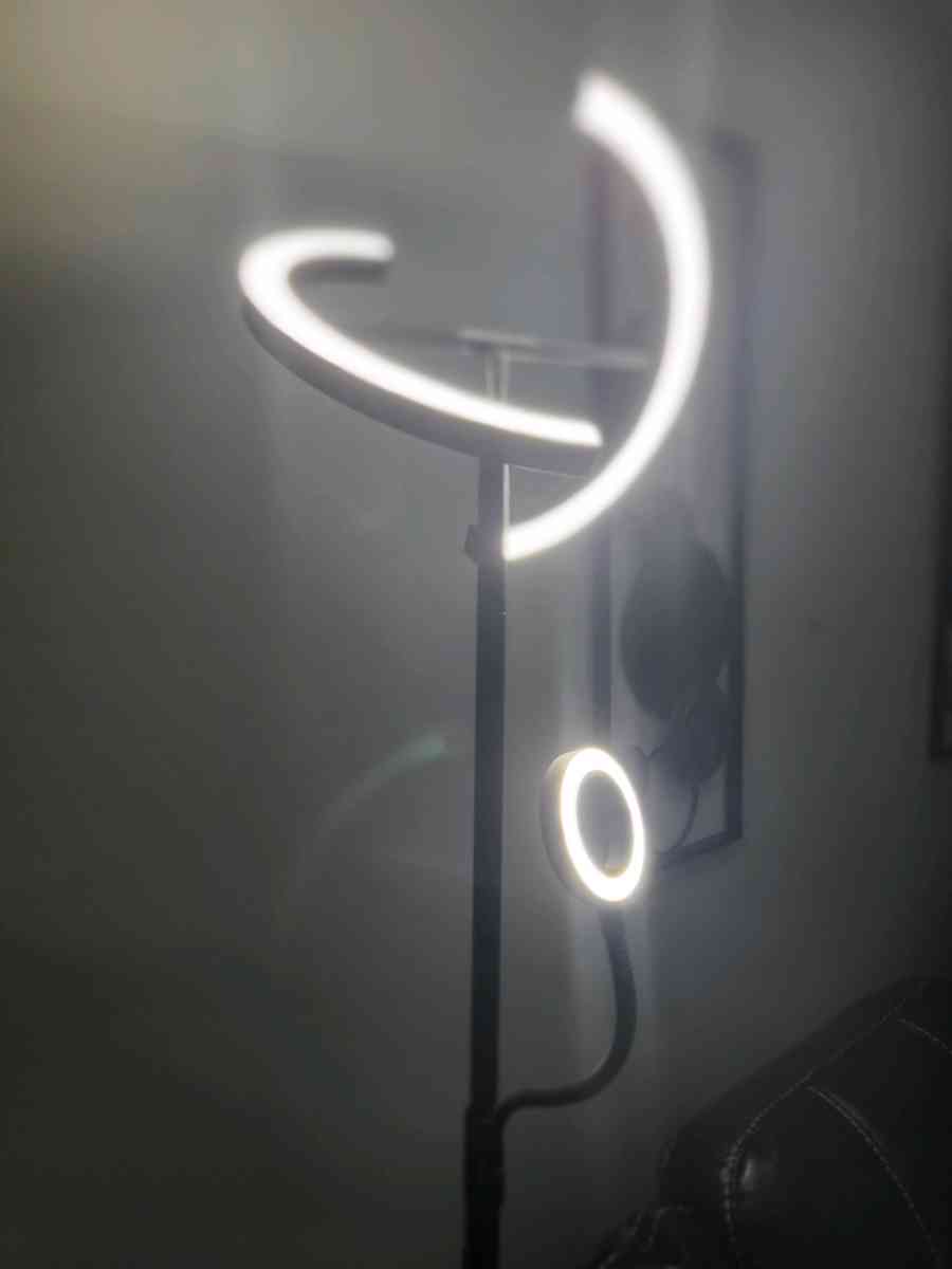 Remote Controlled LED Floor Lamp with Flexible Arm