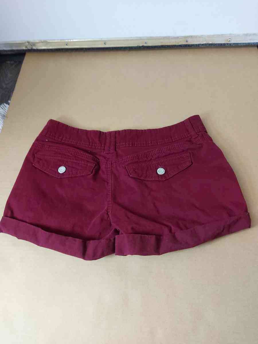 Aeropostale Maroon Twill Shorts