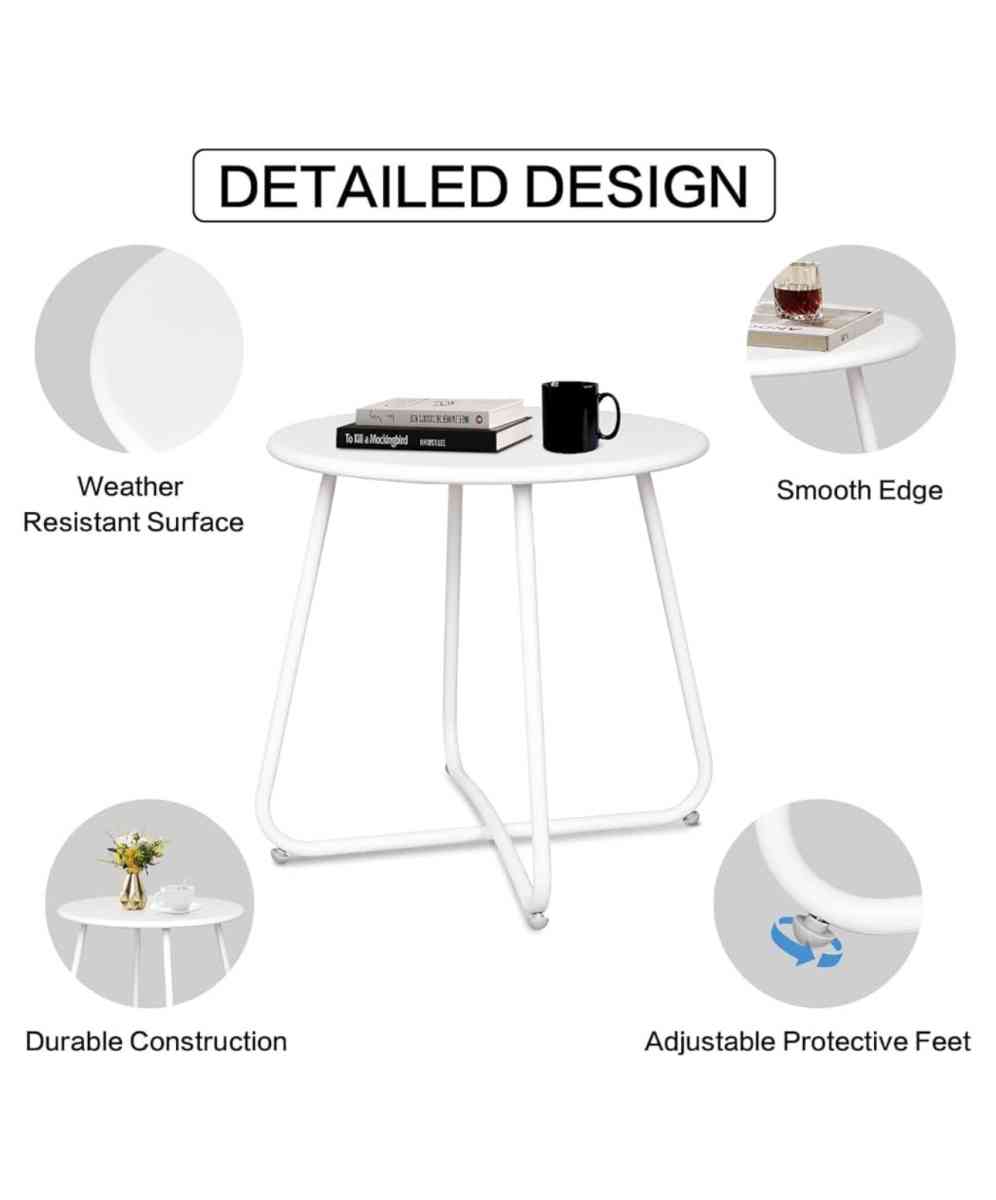 small round side table