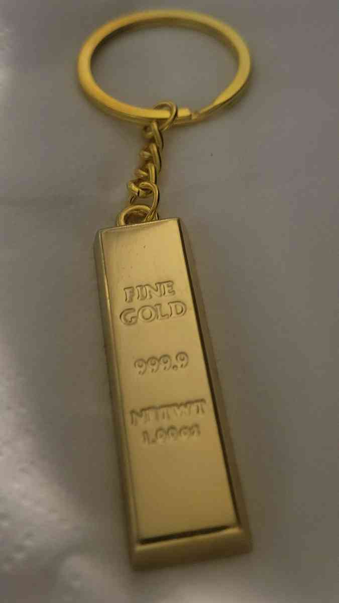 Gold Bars Keychain