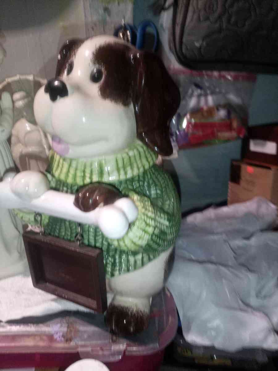 and take dog cookie jar