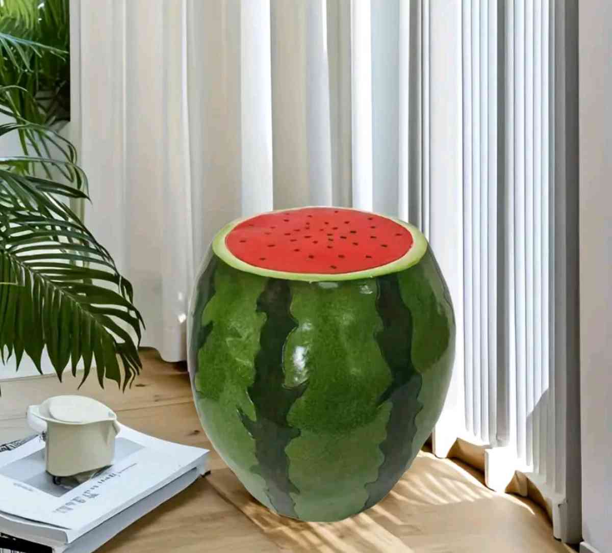 Watermelon Sitting stool or outside decor