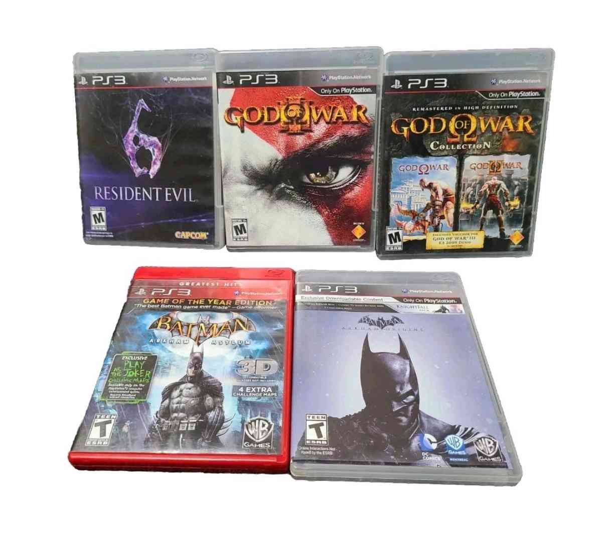 Lot of 5 Video Games PS3 different video games Nice Used Con