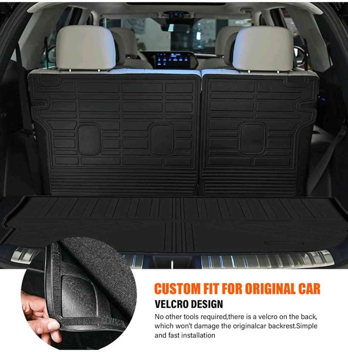 DIKSOAKR Car Floor Mats  Cargo Liner  Backrest Mat for Nissa