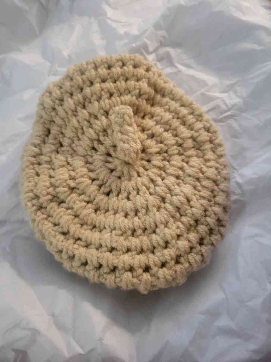 Toddler to kid Baret hat beige