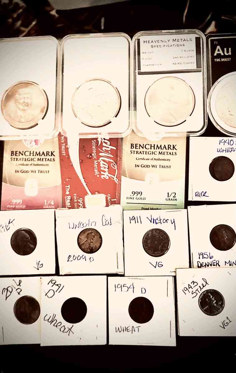 variety of high grade Lincoln wheat pennys and others