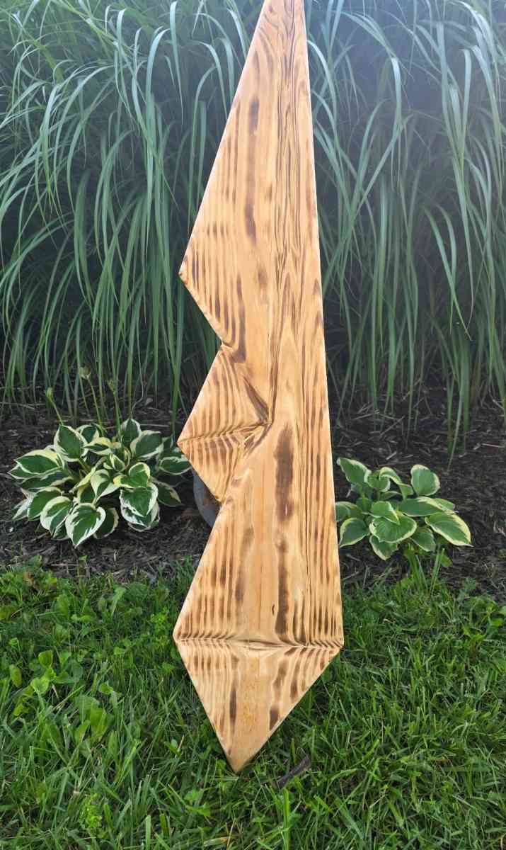 Wooden Draped American Flag